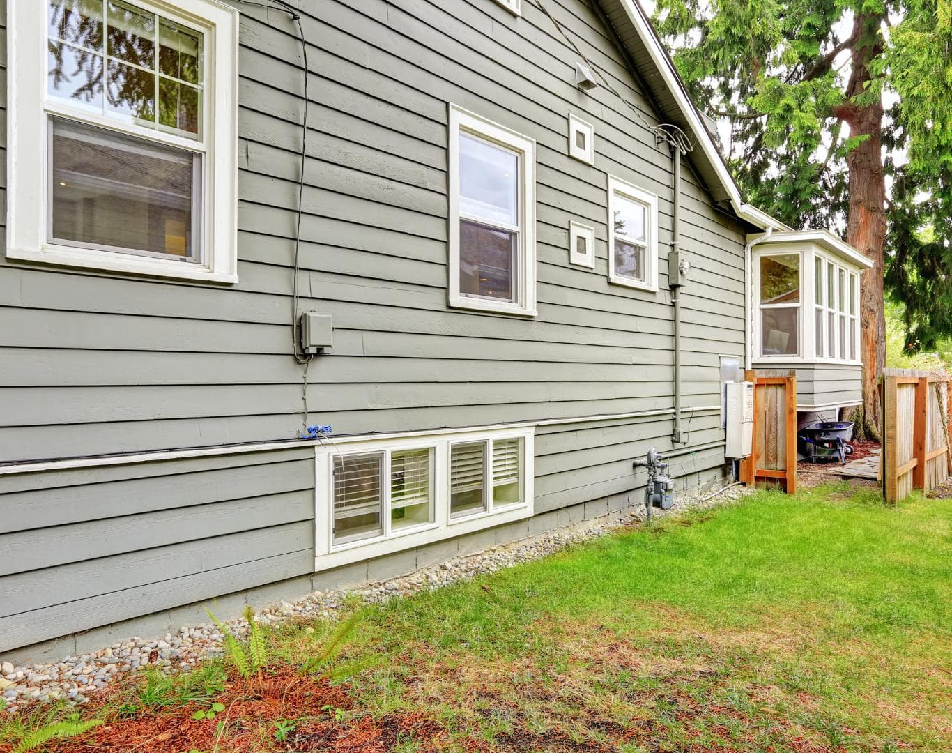 Repaired siding on a Grand Island, Nebraska home