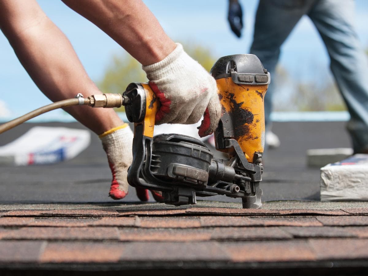 Hail inspection on a Grand Island roof in Hall County, NE
